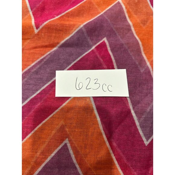 Chevron Print Infinity Scarf One Size Fits Most Polyester Shawl Wrap Lightweight - Picture 7 of 8